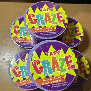 6 Rolls of Tape Craze purple 1.69" x 11.9 yds purple